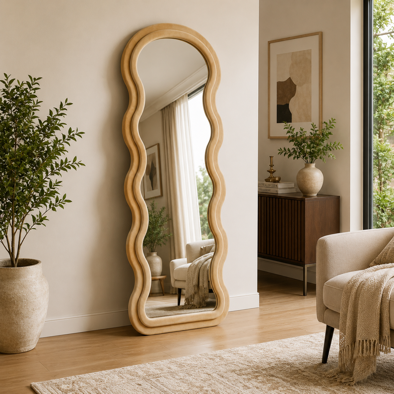 Soft Curve Standing Mirror - Image 3
