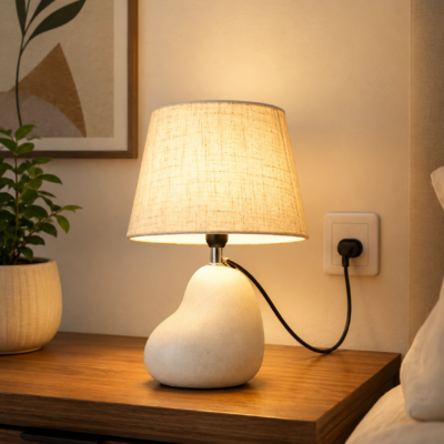 Modern Organic Ceramic Lamp.