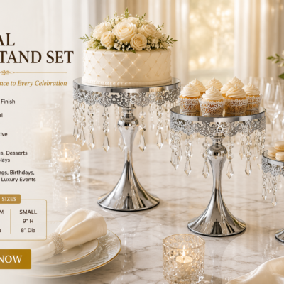 Royal Crystal Cake Stand