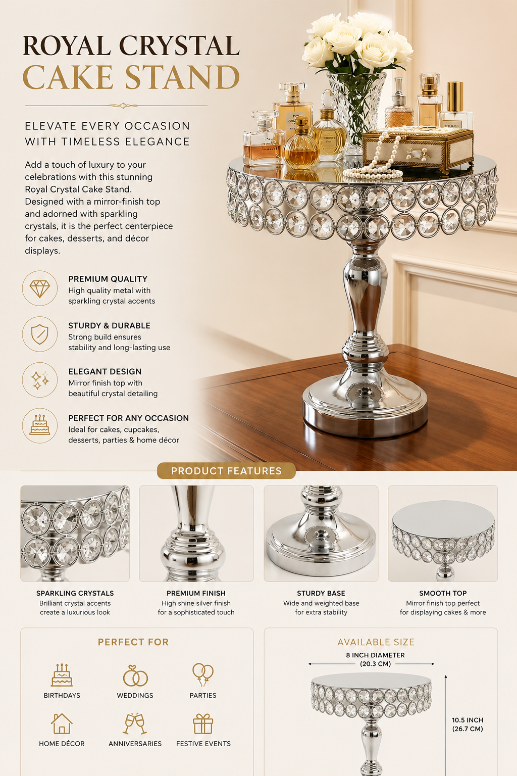 Diamond Luxe Dessert Stand