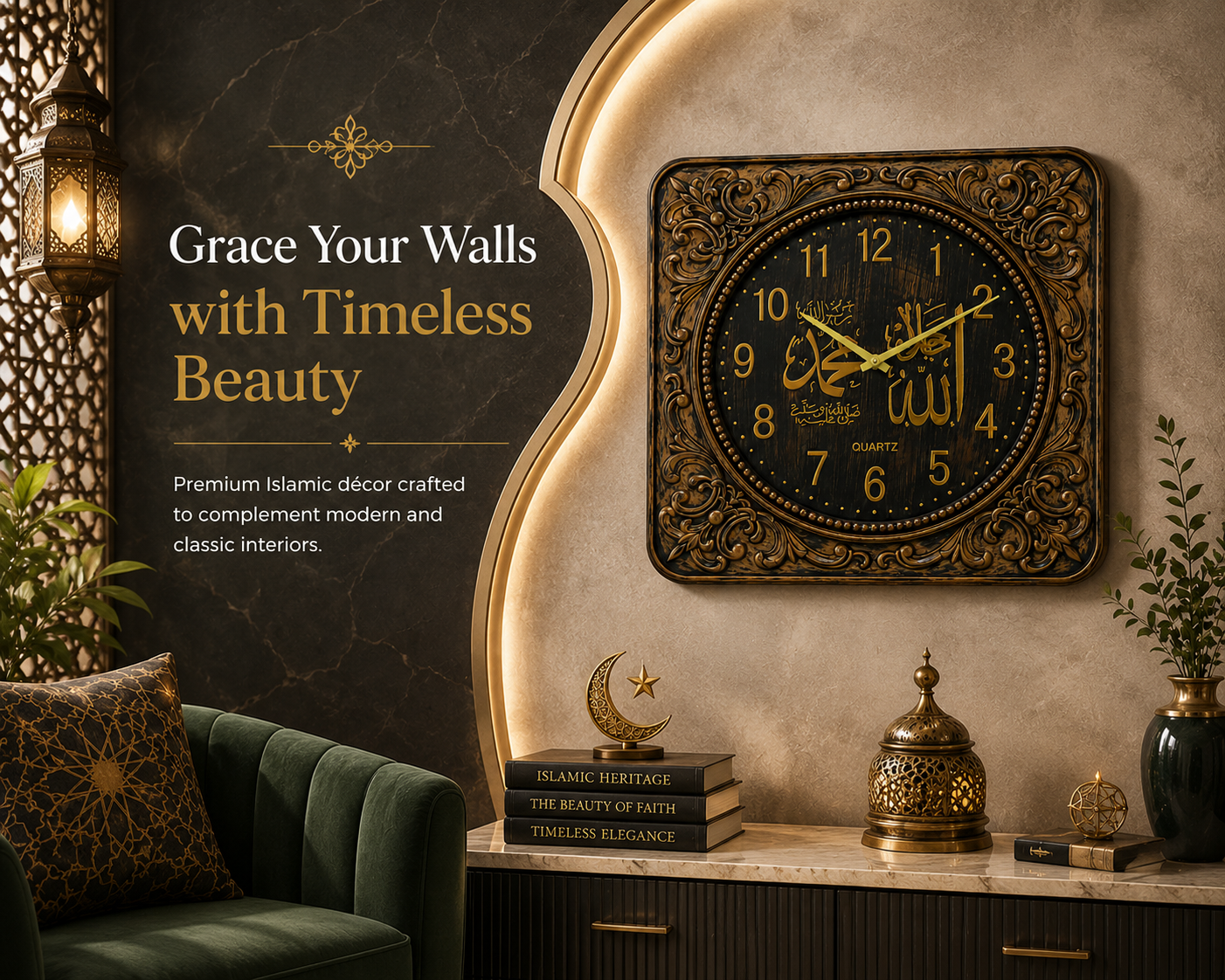 Arabic wall Clock - Image 3