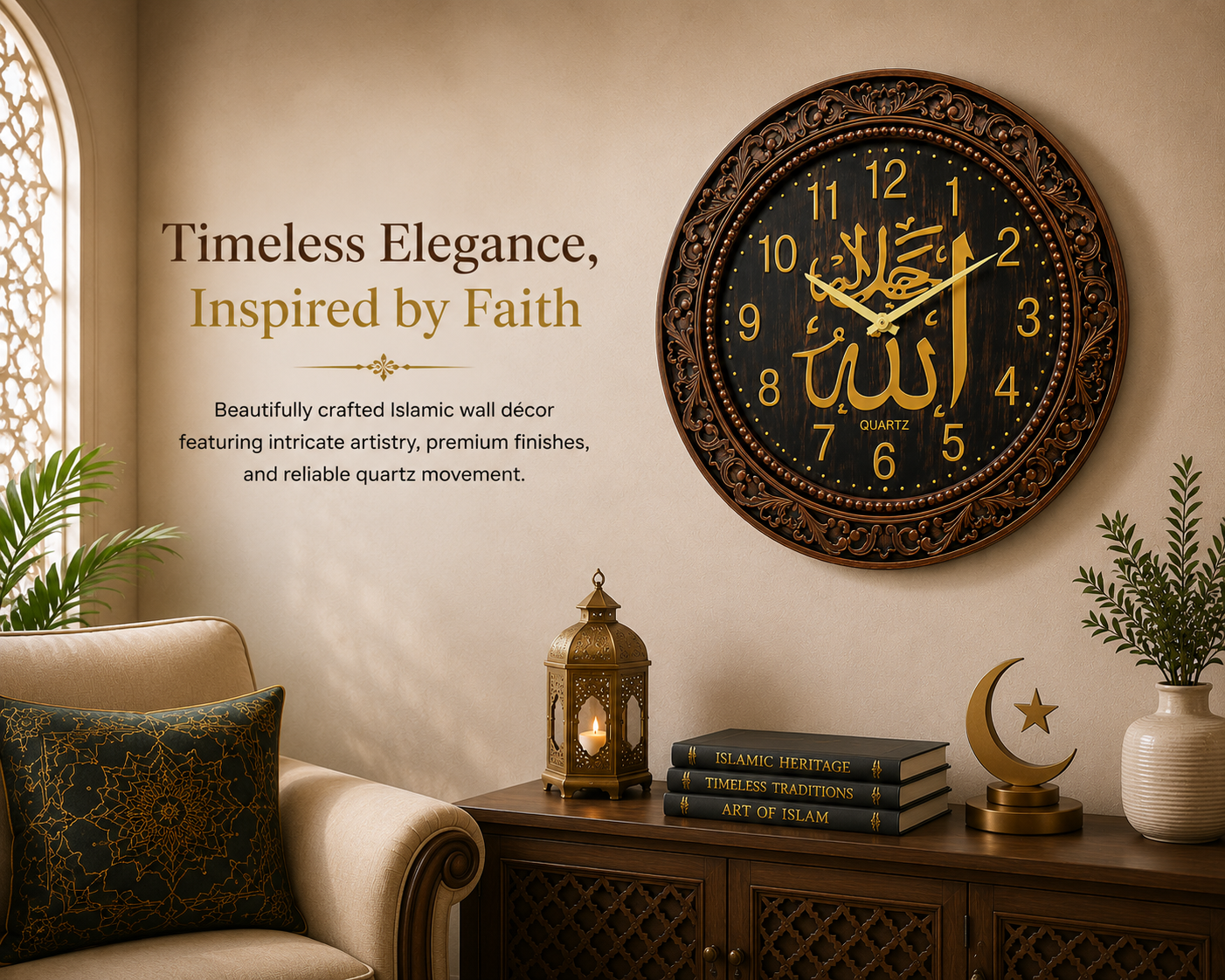 Arabic wall Clock