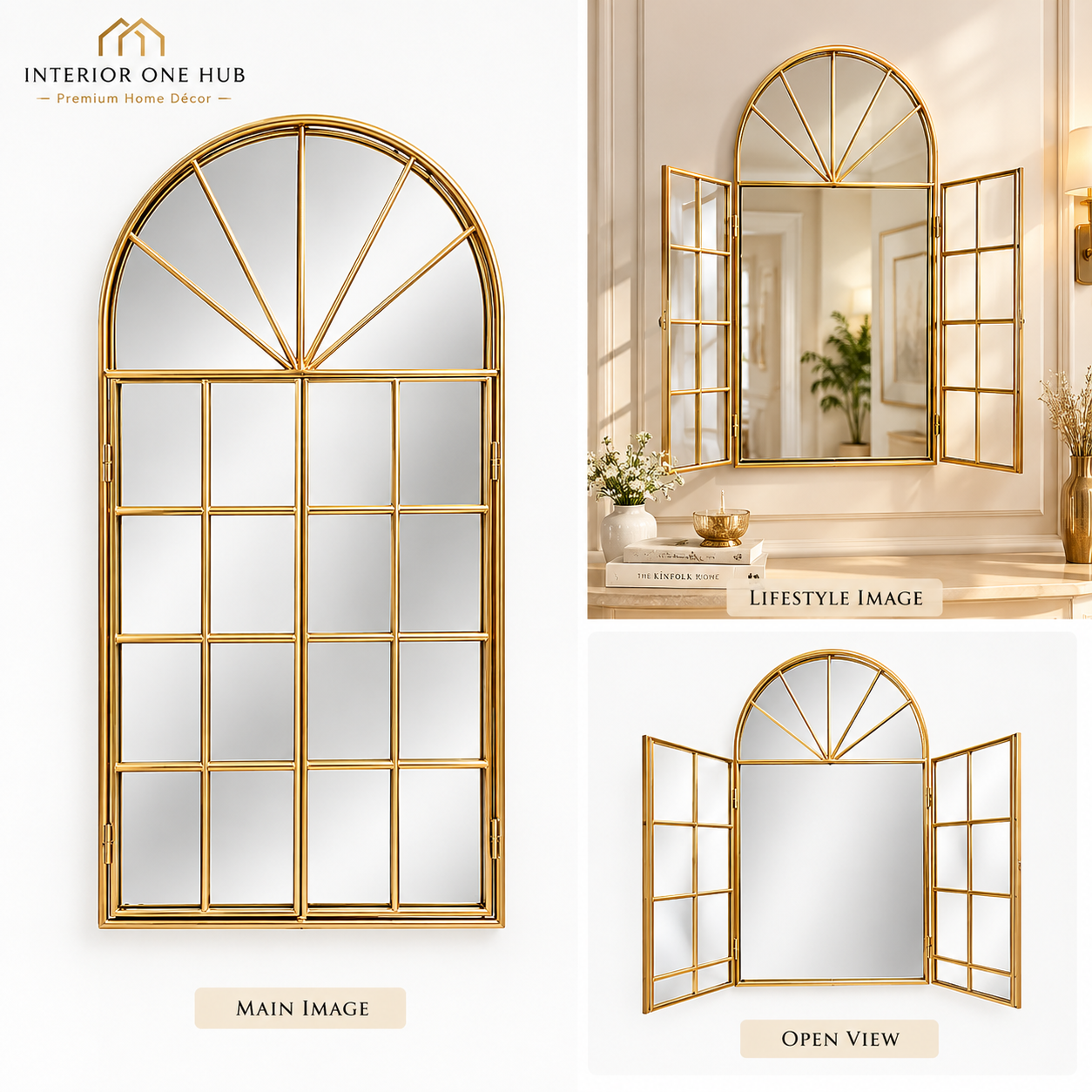 Elegant Window Wall Mirror - Image 4