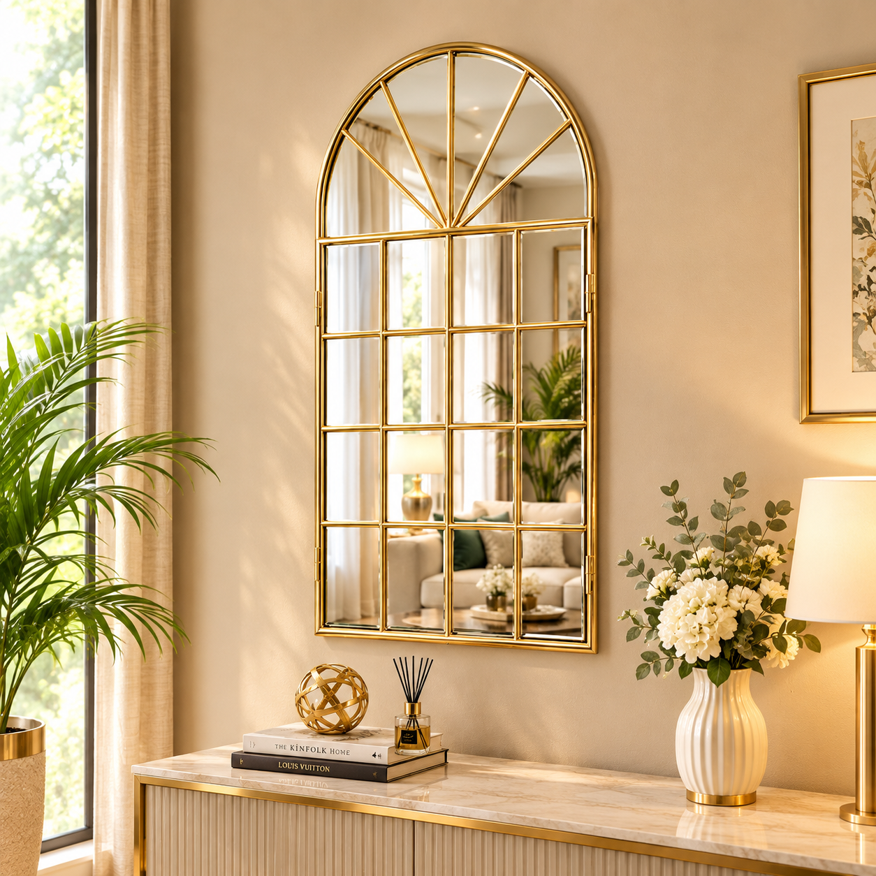 Elegant Window Wall Mirror