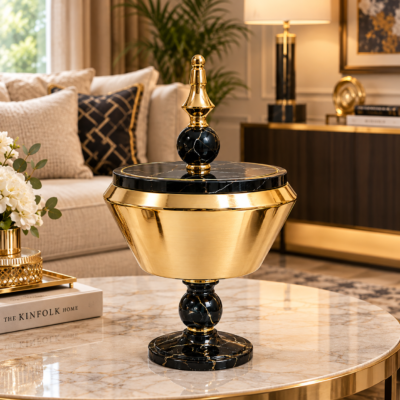 Golden Candy Jar