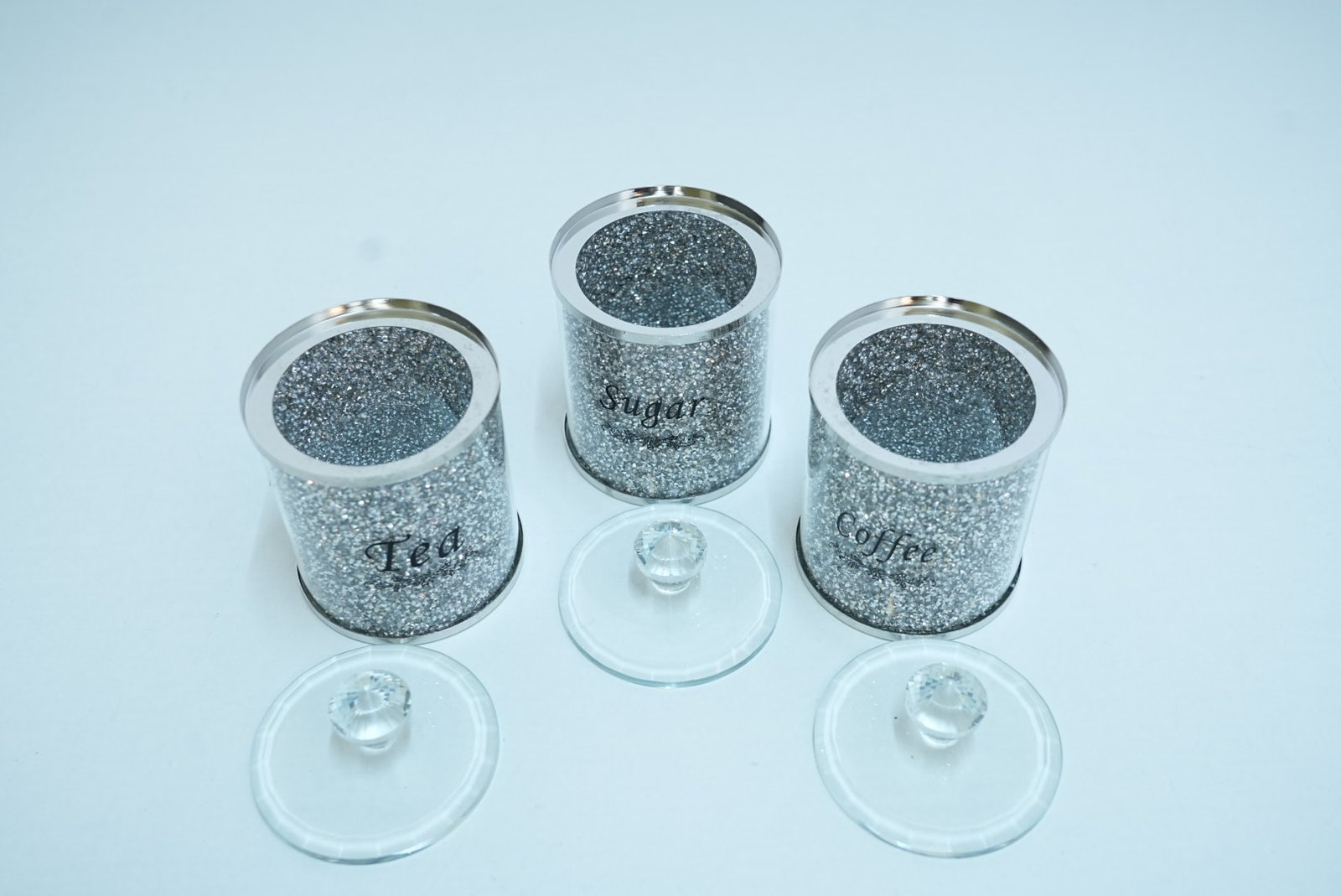 Cedilis 3 Pack Decorative Coffee Tea Sugar Canisters - Image 5