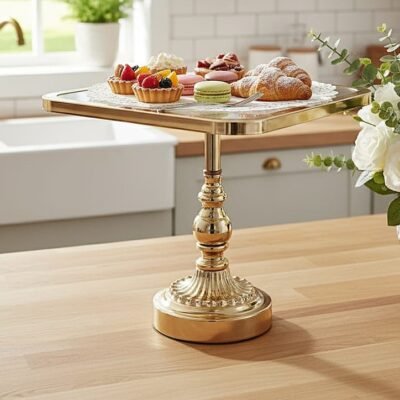 Royal Gold Pedestal Cake Stand