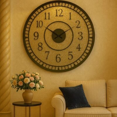 Glass Wall Clock