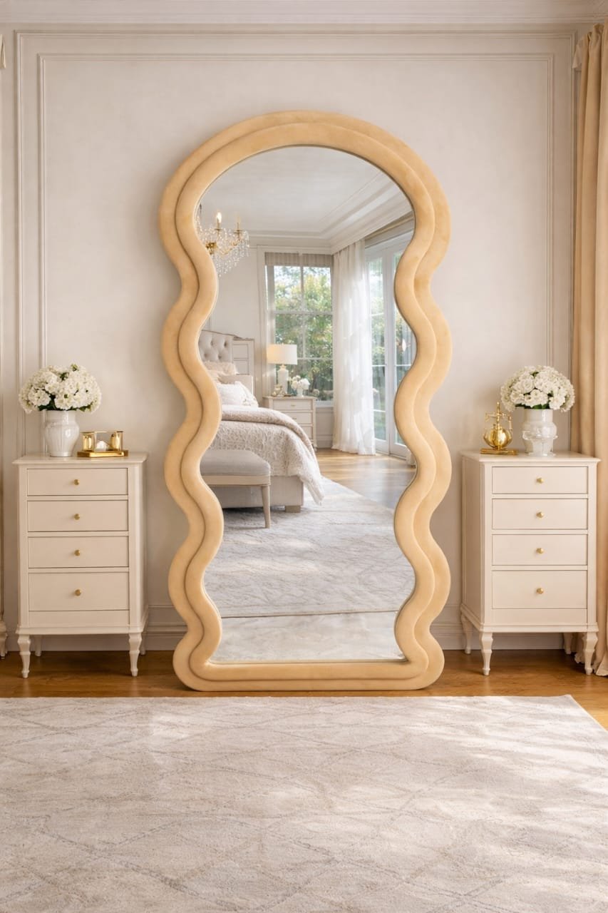 Soft Curve Standing Mirror