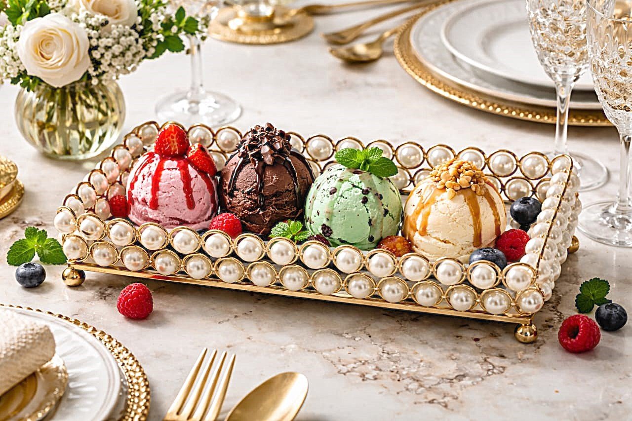 Crystal Luxe Serving Tray