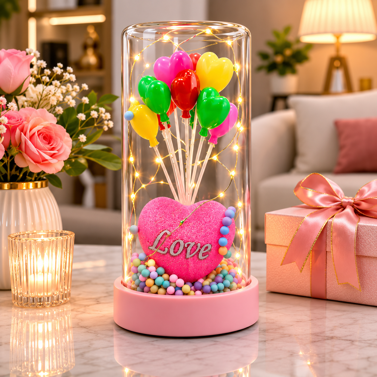 Heart Balloon LED Dome - Image 3