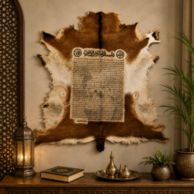 Islamic goat hide Wall Art