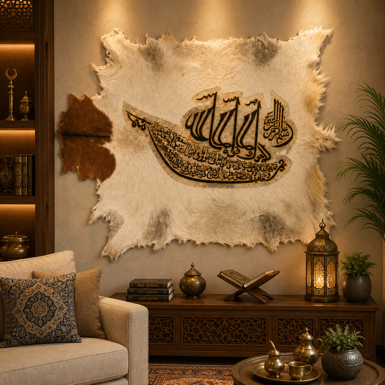 Islamic goat hide Wall Art