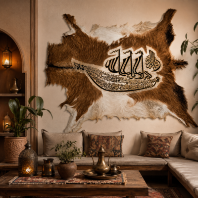 Islamic goat hide Wall Art
