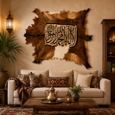 Islamic goat hide Wall Art