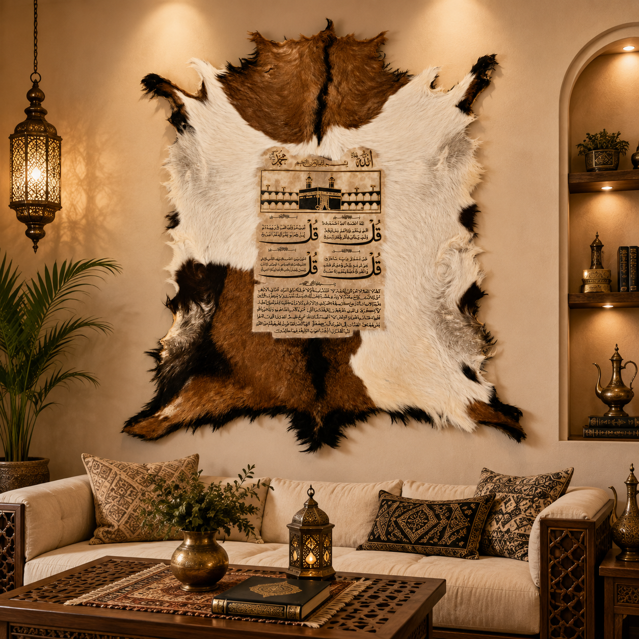 Islamic goat hide Wall Art