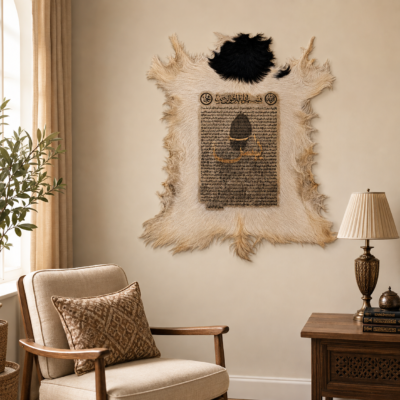 Islamic goat hide Wall Art