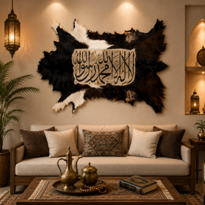 Islamic goat hide Wall Art