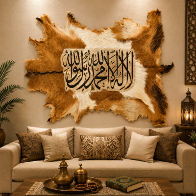 Islamic goat hide Wall Art