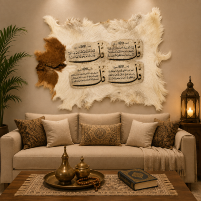Islamic goat hide Wall Art