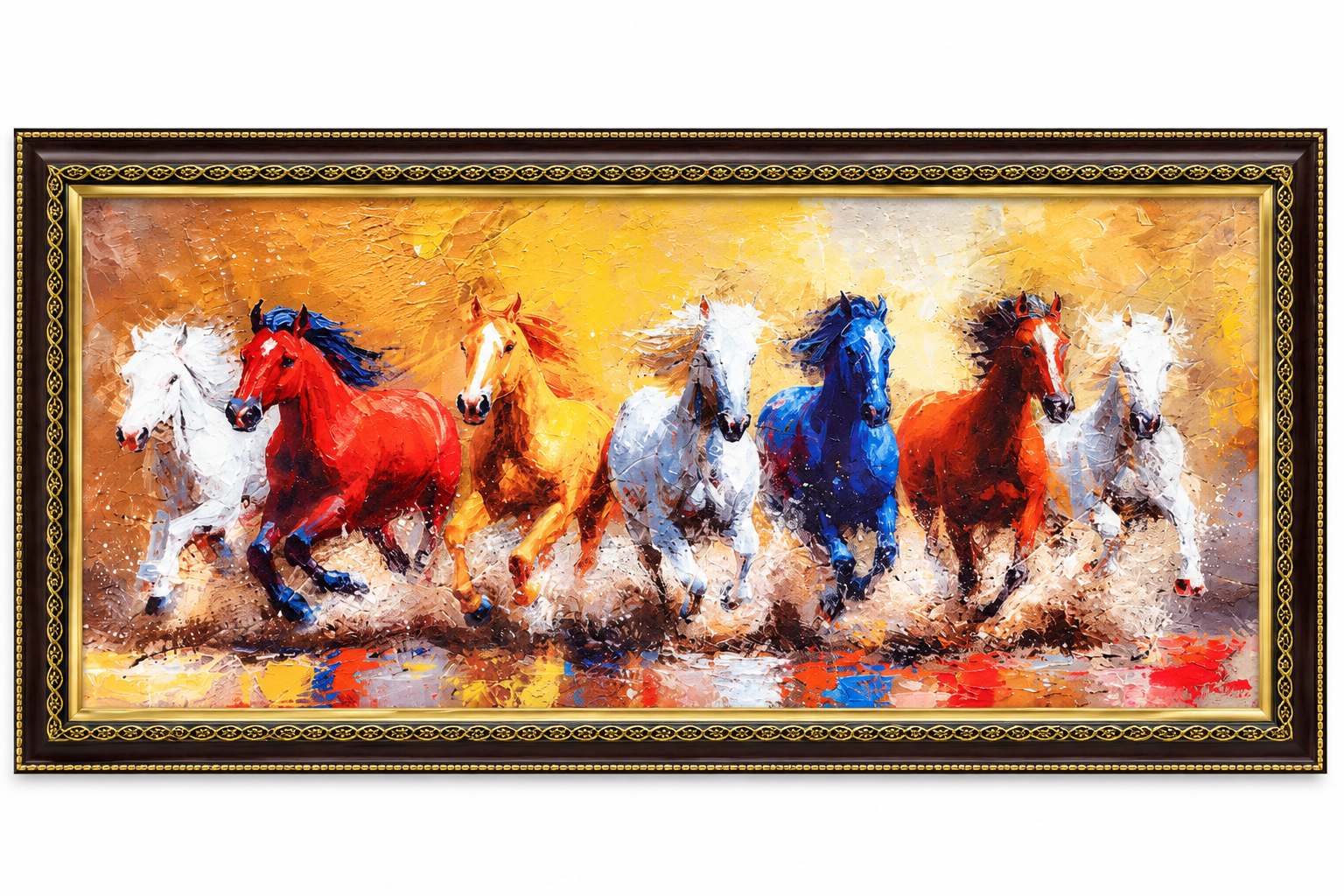 7 Horse Luxury Wall Frame - Image 3