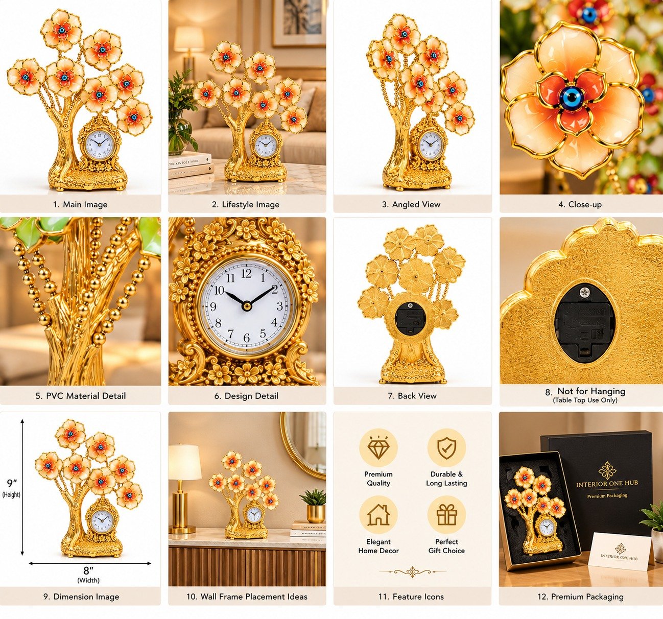 Golden Floral Tree - Image 2