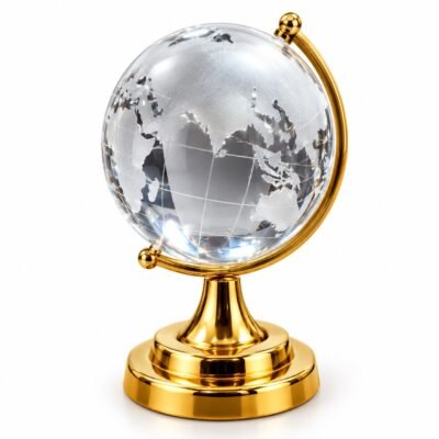 Crystal World Globe