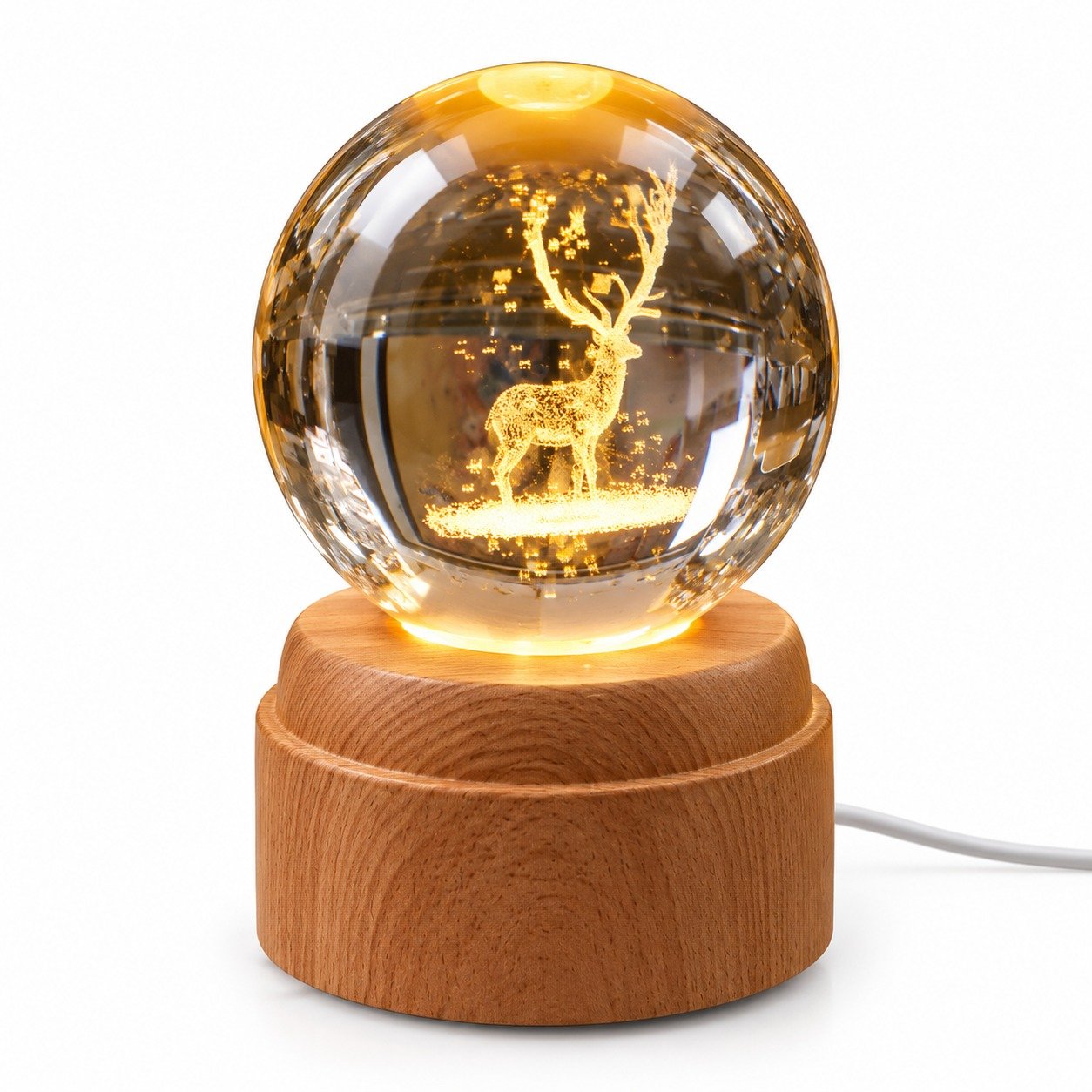 Crystal Deer LED Globe