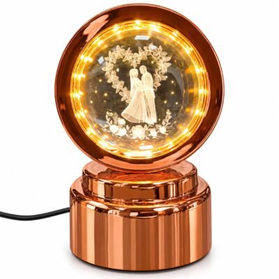 Rose Gold Crystal Globe