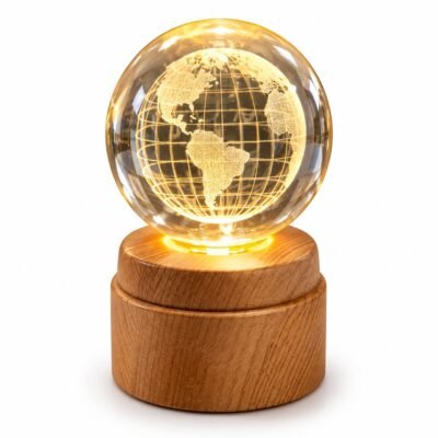 World Map Table Lamp