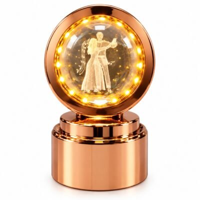 Rose Gold Crystal Globe